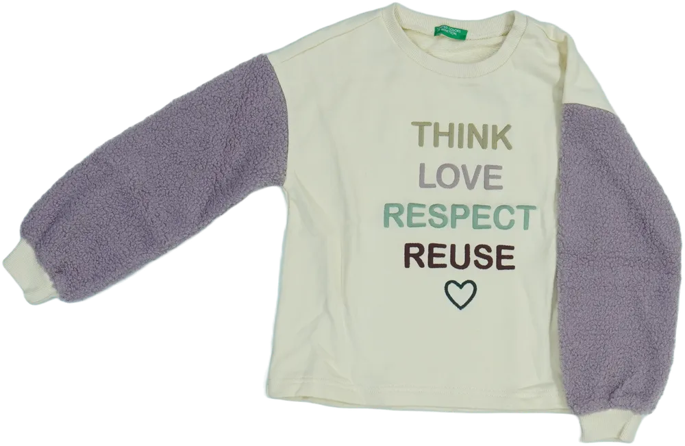 Barna Benetton Pulóver EU 128 / UK 8 év / US 8 év/M