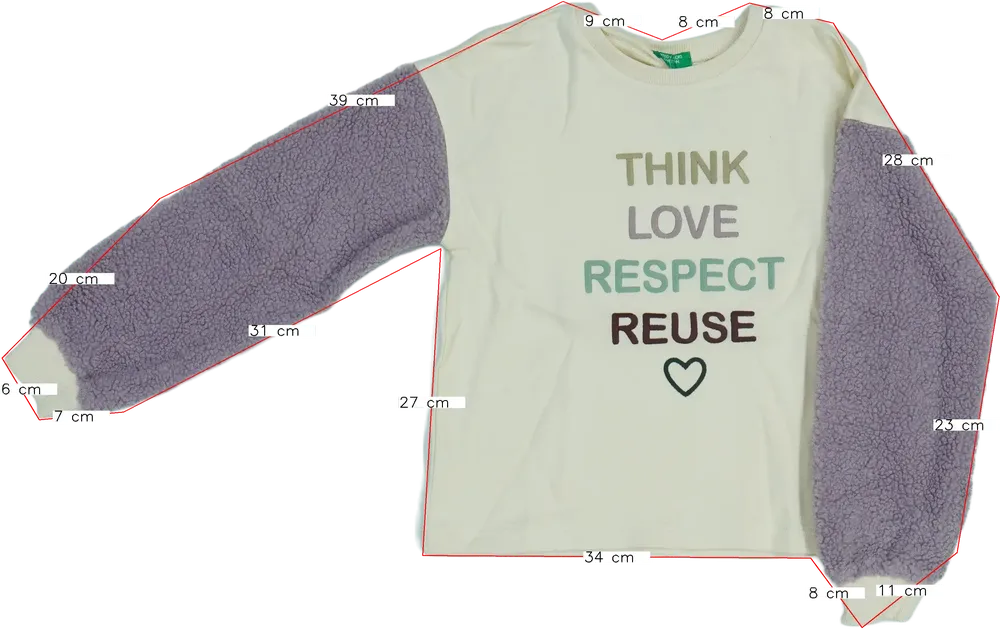 Barna Benetton Pulóver EU 140 / UK 10 év / US 10 év/L