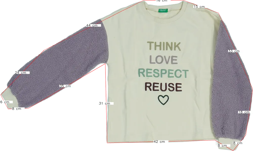 Barna Benetton Pulóver EU 152 / UK 12 év / US 12 év/L