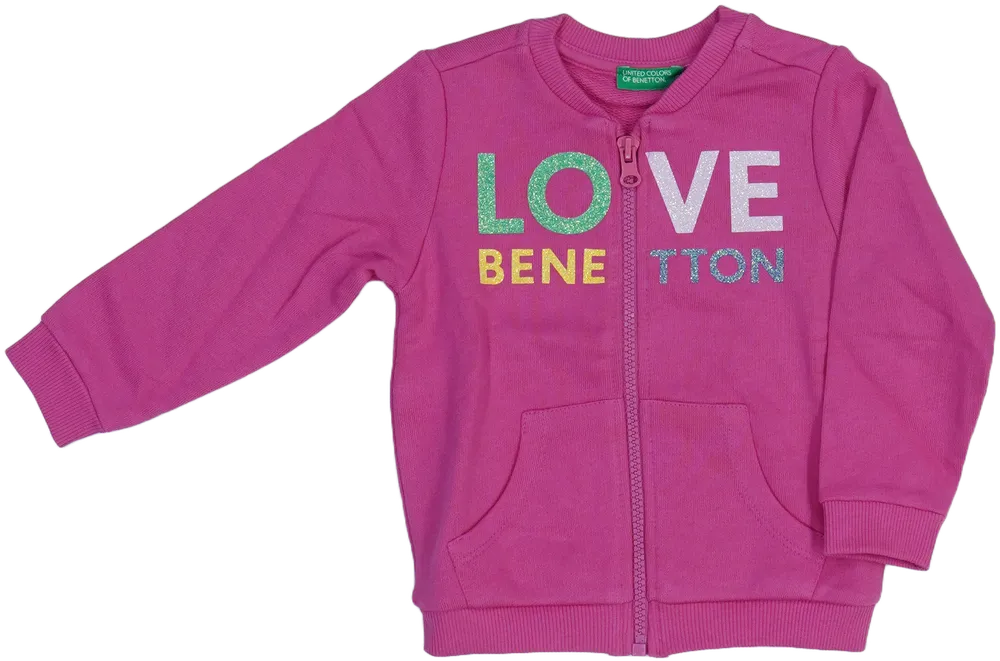 Rózsaszín Benetton Pulóver EU 86 / UK 12-18 hónap / US 18 hónap