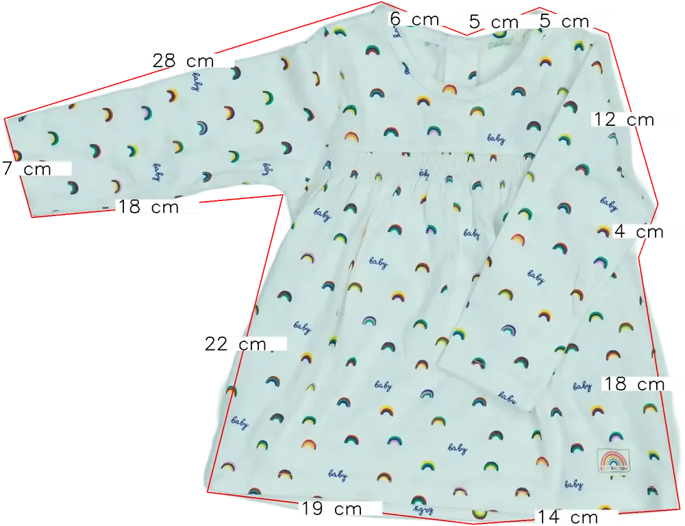 Fehér Benetton Ruha EU 74 / UK 6-9 hónap / US 6-9 hónap