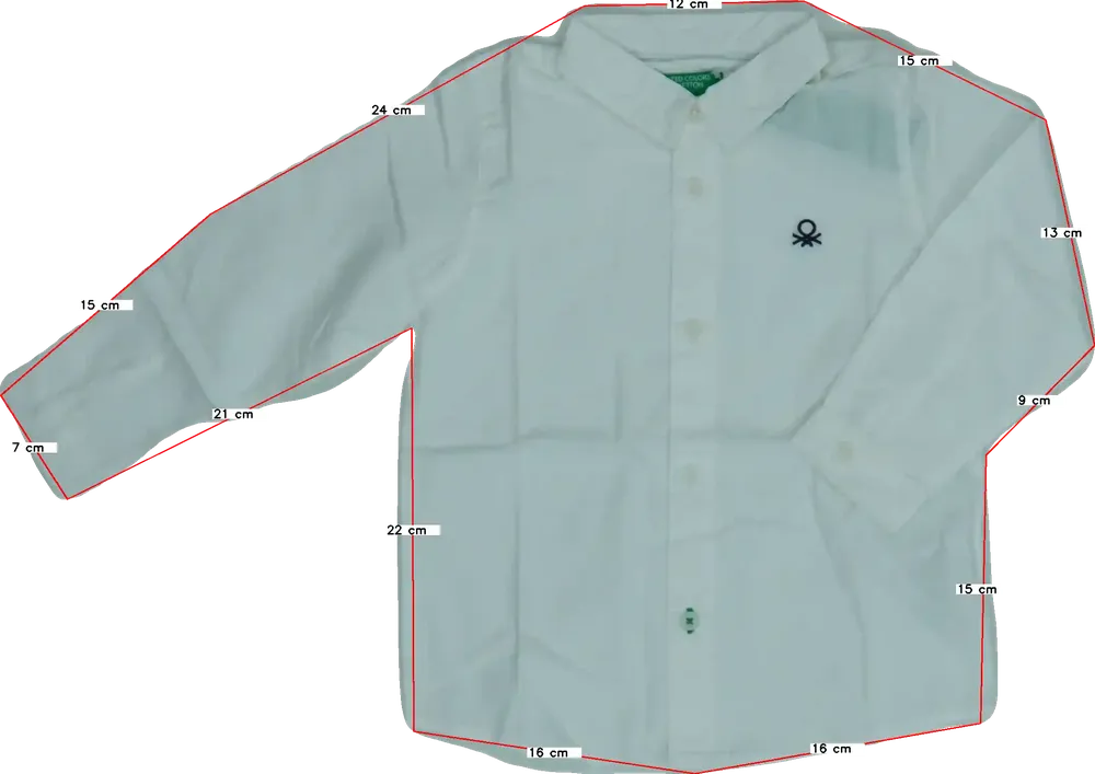 Fehér Benetton Ing EU 92 / UK 2 év / US 2T