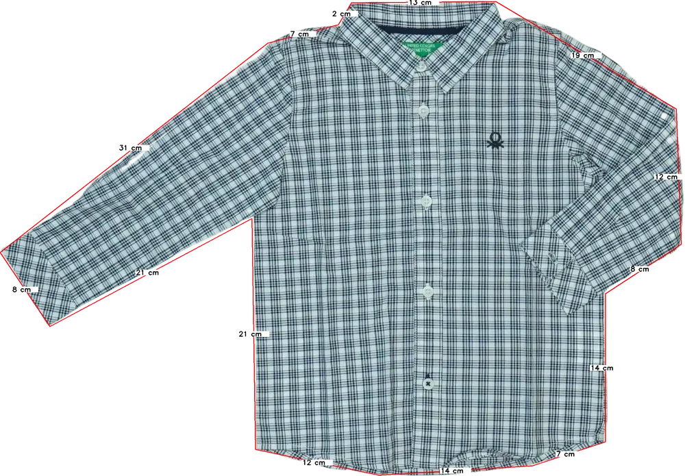 Kék Benetton Ing EU 92 / UK 2 év / US 2T