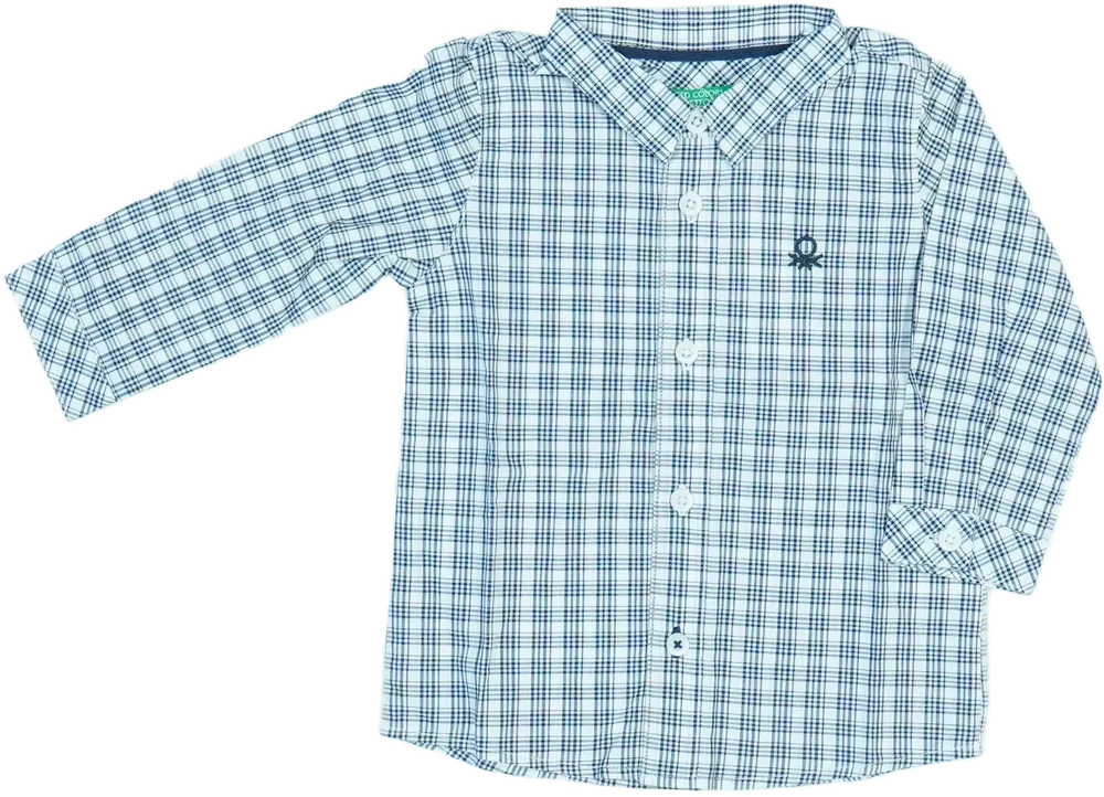 Kék Benetton Ing EU 74 / UK 6-9 hónap / US 6-9 hónap