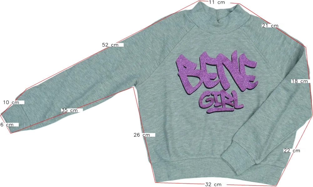 Szürke Benetton Pulóver EU 128 / UK 8 év / US 8 év/M