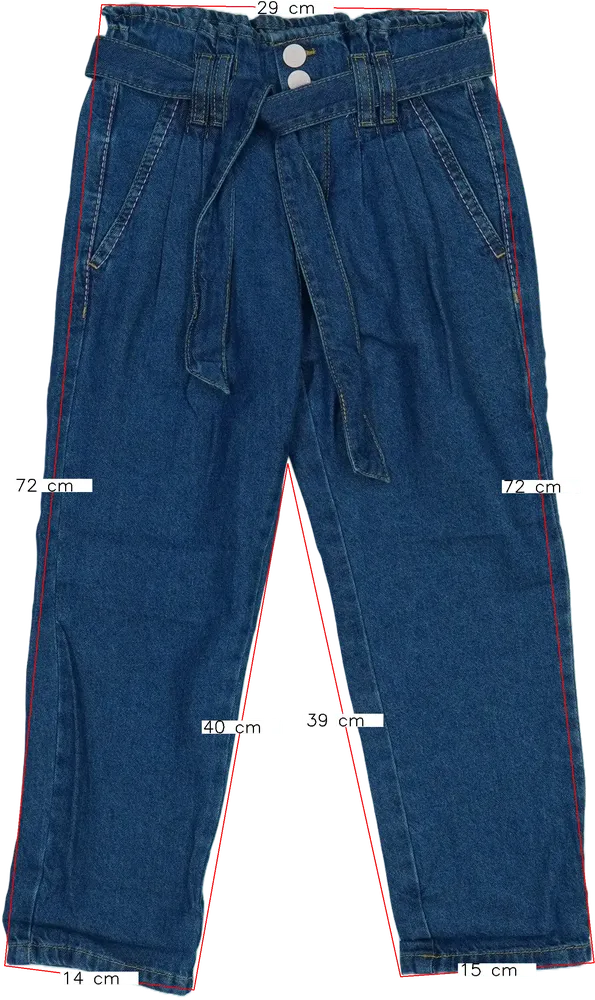 Kék Benetton Farmernadrág EU 122 / UK 7 év / US 7 év/M