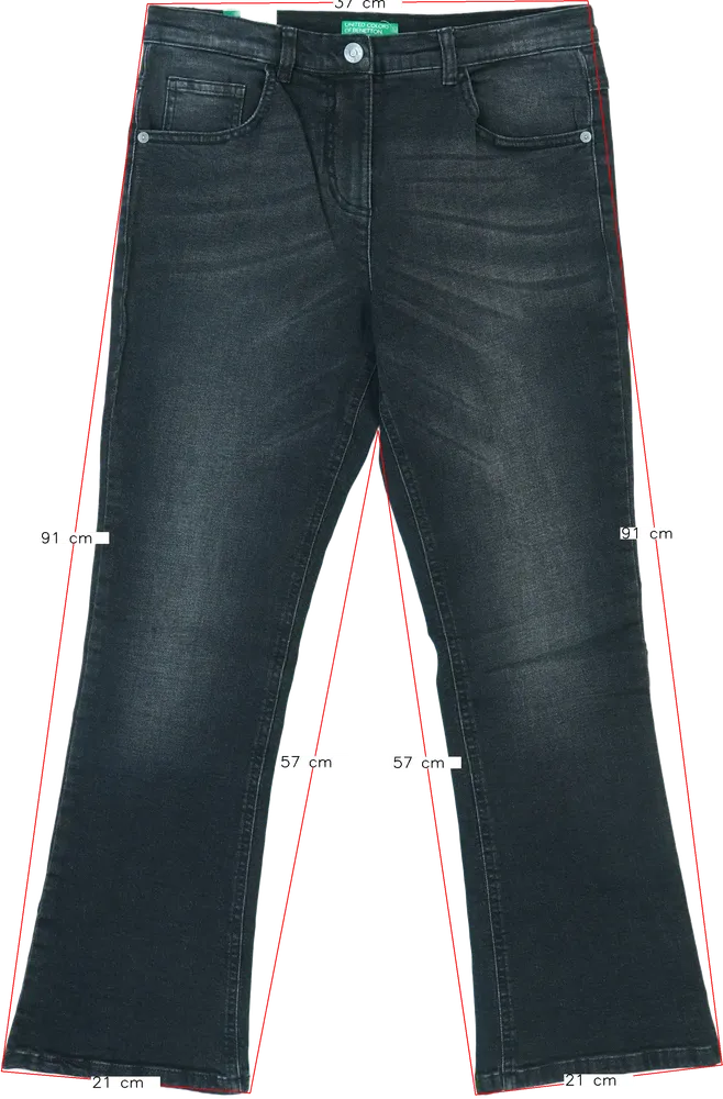 Szürke Benetton Farmernadrág EU 164 / UK 14 év / US 14 év/XL