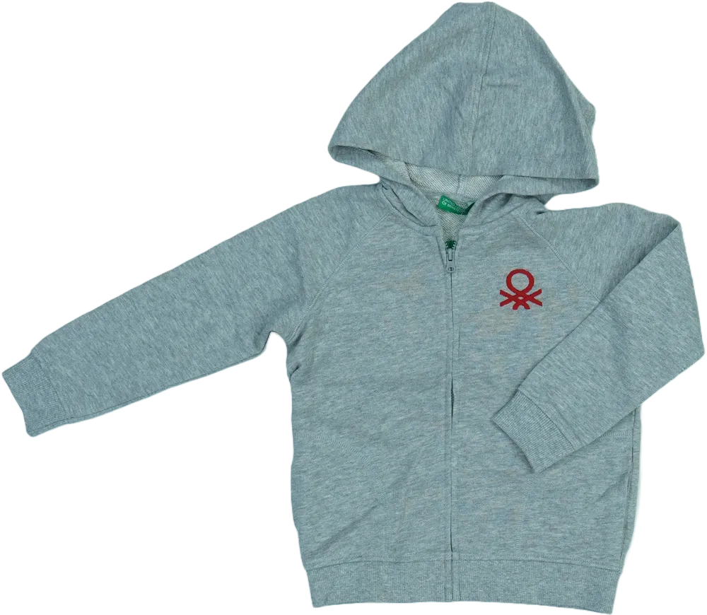 Szürke Benetton Kapucnis pulóver EU 104 / UK 4 év / US 4T/XS