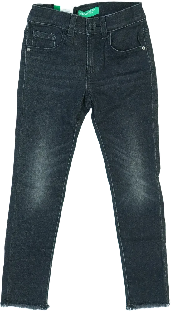 Fekete Benetton Farmernadrág EU 122 / UK 7 év / US 7 év/M