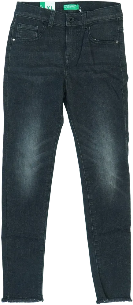 Fekete Benetton Farmernadrág EU 146 / UK 11 év / US 12 év/L