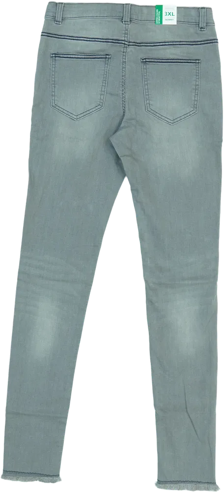 Szürke Benetton Farmernadrág EU 170 / UK 15 év / US XL