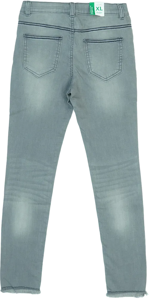 Szürke Benetton Farmernadrág EU 146 / UK 11 év / US 12 év/L