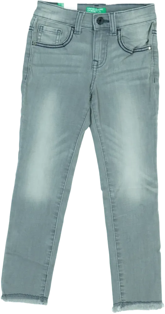 Szürke Benetton Farmernadrág EU 122 / UK 7 év / US 7 év/M