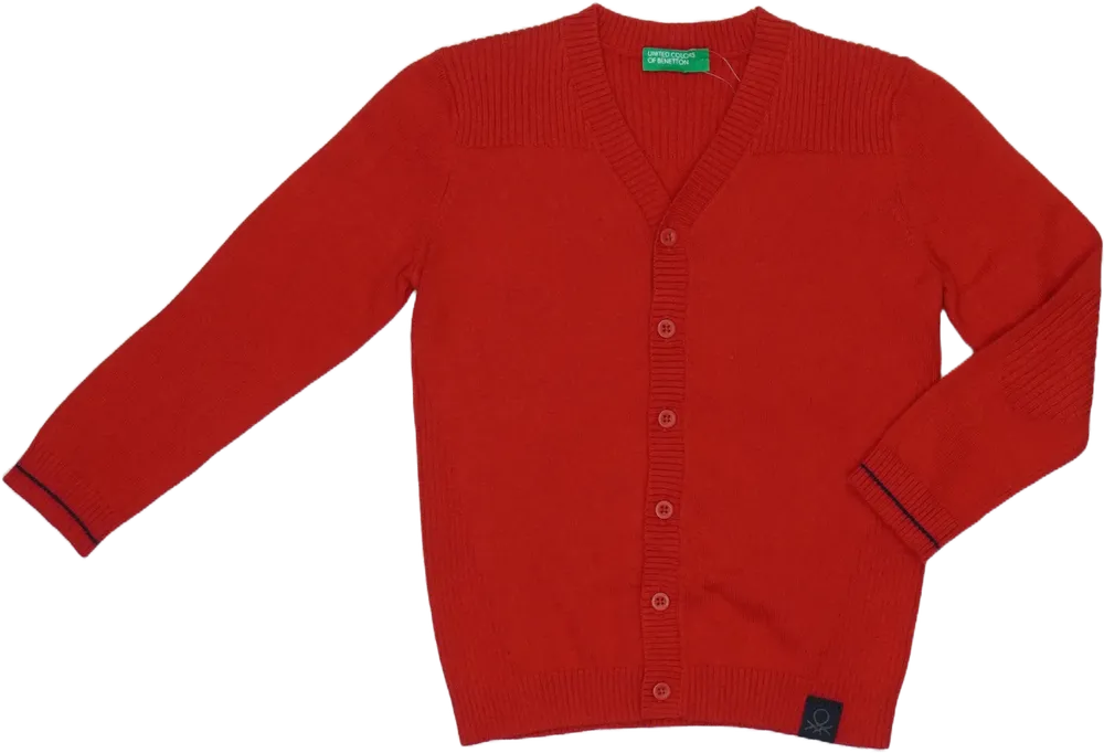 Piros Benetton Kardigán EU 92 / UK 2 év / US 2T