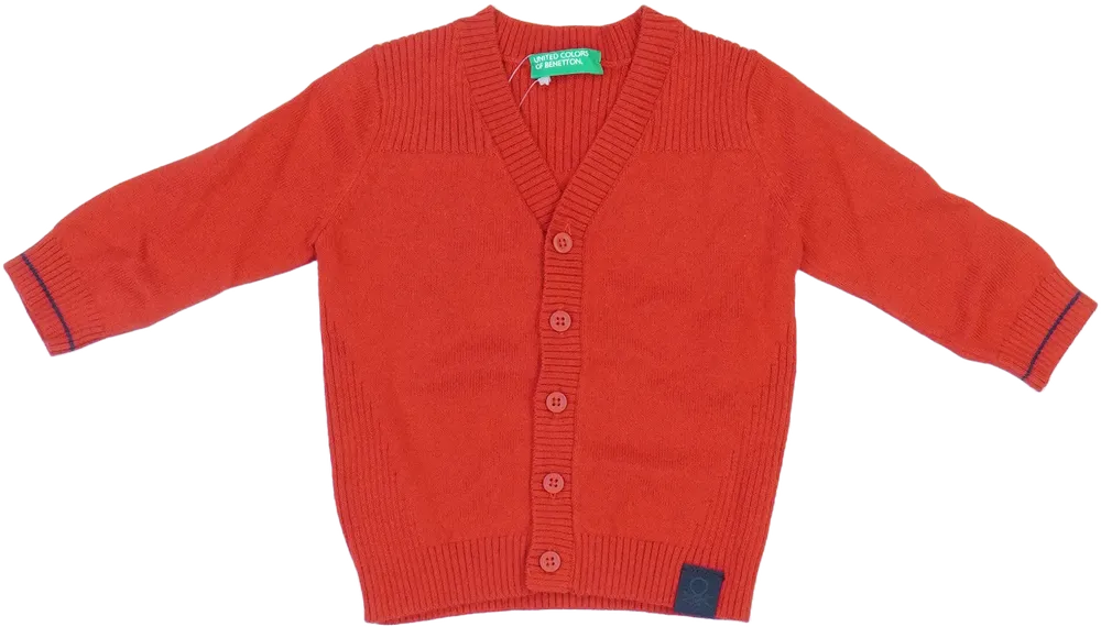 Piros Benetton Kardigán EU 62 / UK 0-3 hónap / US 0-3 hónap
