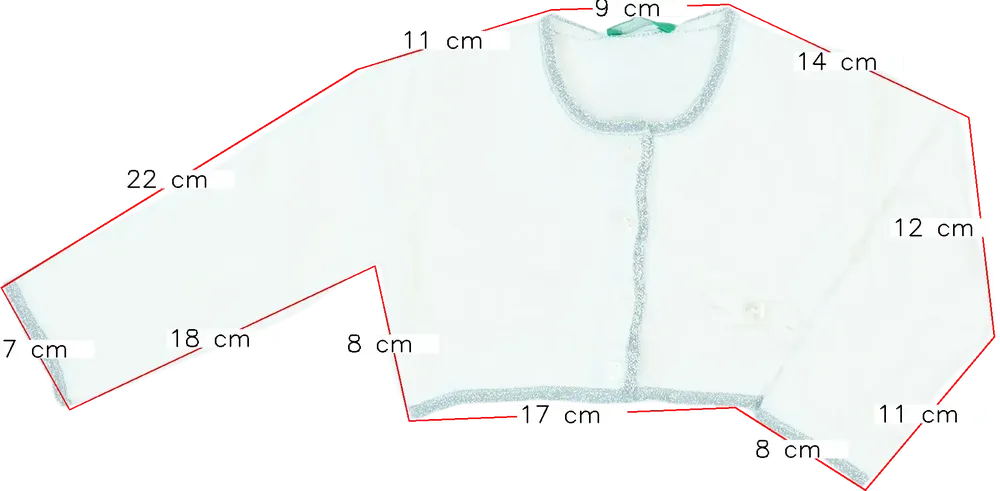 Fehér Benetton Kardigán EU 80 / UK 9-12 hónap / US 12 hónap