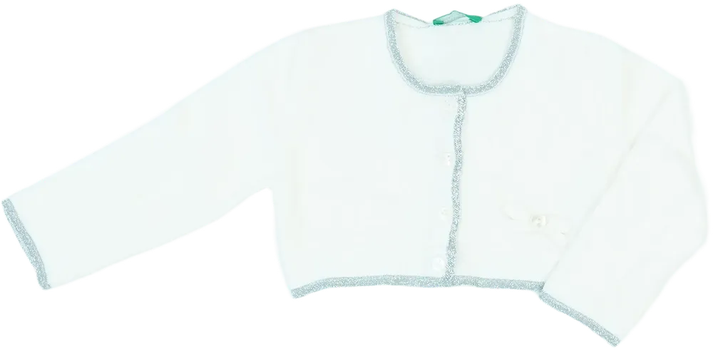 Fehér Benetton Kardigán EU 80 / UK 9-12 hónap / US 12 hónap