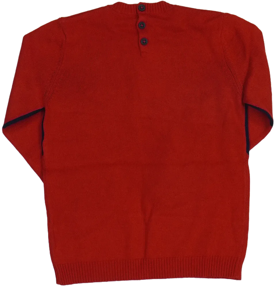 Piros Benetton Kötött pulcsi EU 98 / UK 3 év / US 3T