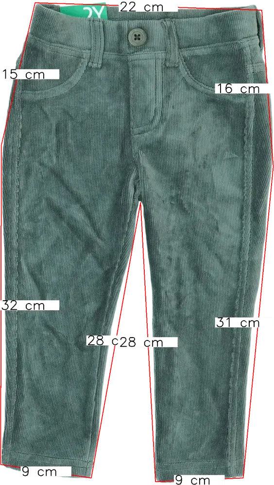 Zöld Benetton Baby nadrág EU 92 / UK 2 év / US 2T