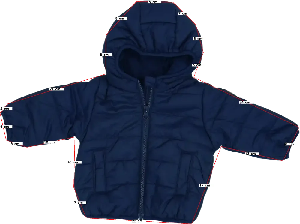 Kék Benetton Télikabát EU 62 / UK 0-3 hónap / US 0-3 hónap