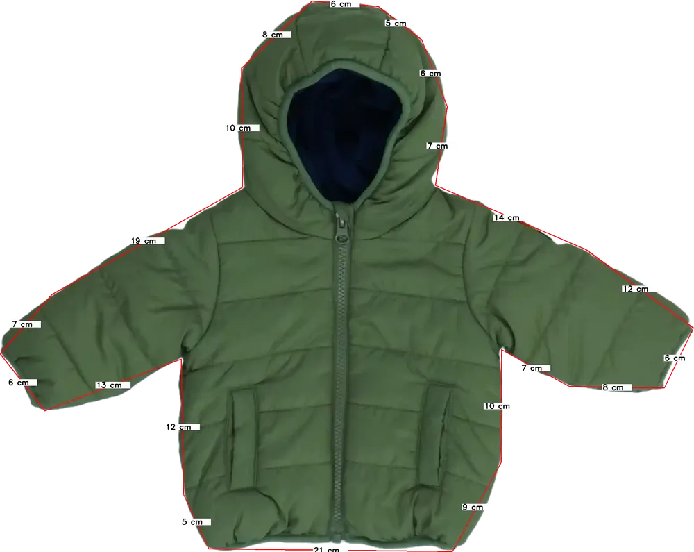 Zöld Benetton Télikabát EU 62 / UK 0-3 hónap / US 0-3 hónap