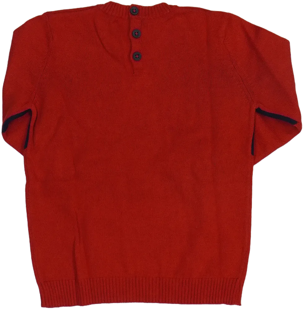 Piros Benetton Kötött pulcsi EU 86 / UK 12-18 hónap / US 18 hónap