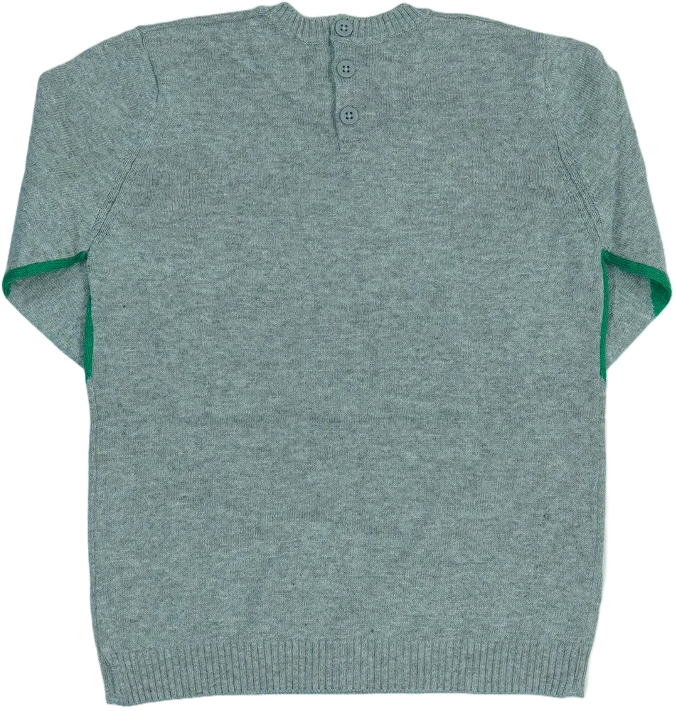 Zöld Benetton Kötött pulcsi EU 98 / UK 3 év / US 3T