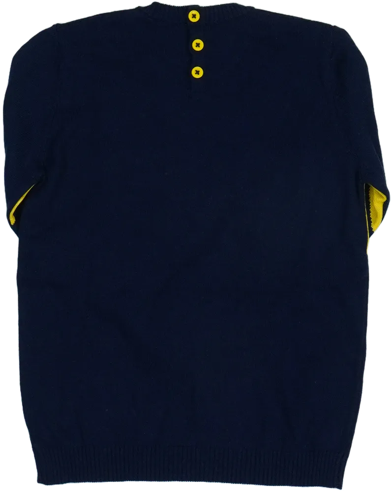 Sárga Benetton Kötött pulcsi EU 104 / UK 4 év / US 4T/XS