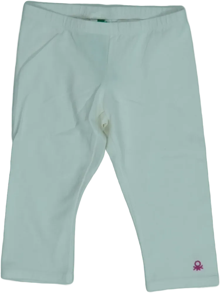 Fehér Benetton Leggings EU 128 / UK 8 év / US 8 év/M
