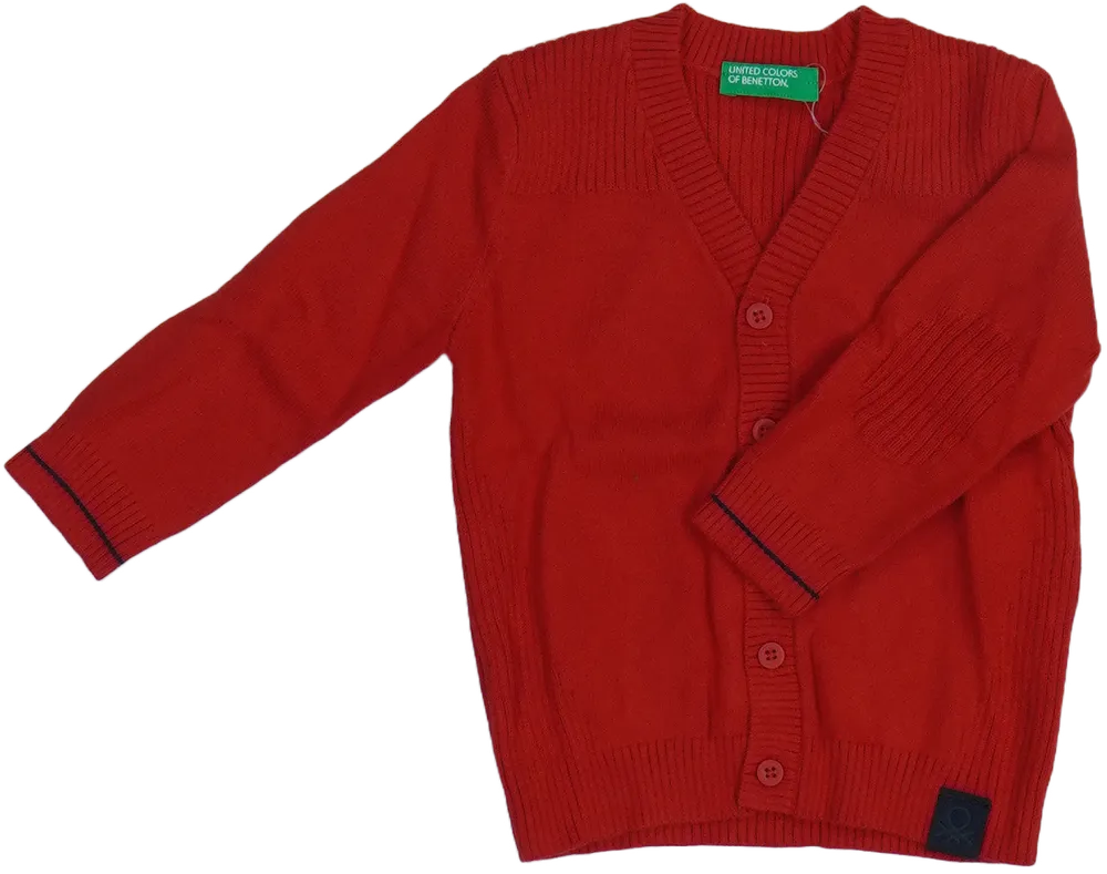 Piros Benetton Kardigán EU 74 / UK 6-9 hónap / US 6-9 hónap