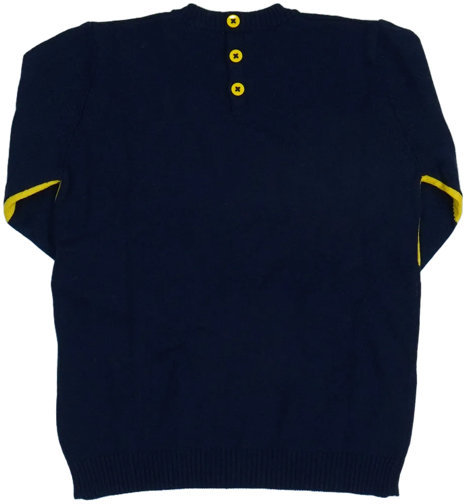 Sárga Benetton Kötött pulcsi EU 92 / UK 2 év / US 2T