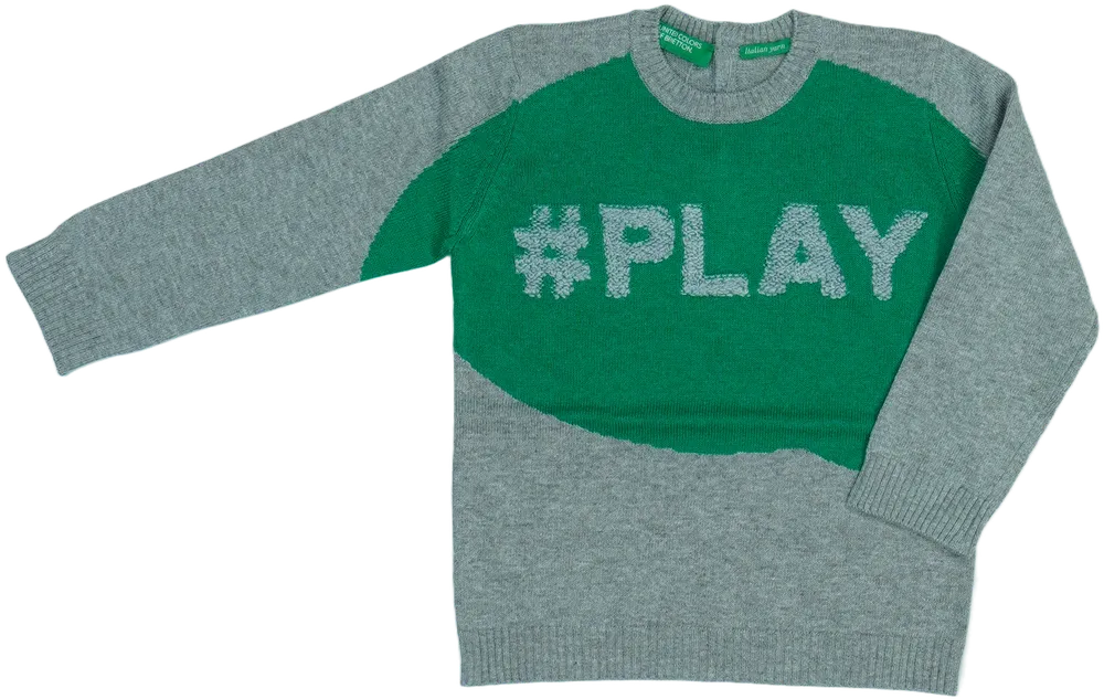 Zöld Benetton Kötött pulcsi EU 86 / UK 12-18 hónap / US 18 hónap