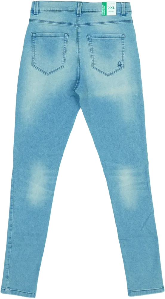 Kék Benetton Farmernadrág EU 152 / UK 12 év / US 12 év/L