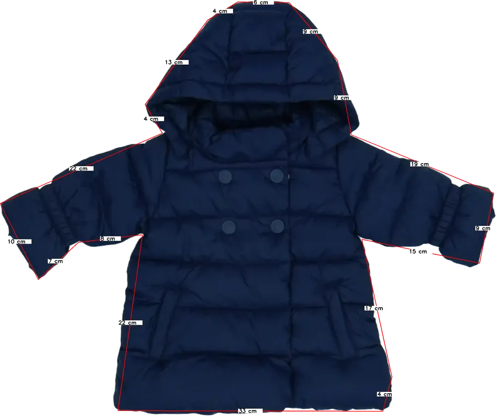 Kék Benetton Átmeneti kabát EU 62 / UK 0-3 hónap / US 0-3 hónap