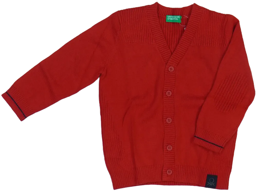 Piros Benetton Kardigán EU 80 / UK 9-12 hónap / US 12 hónap
