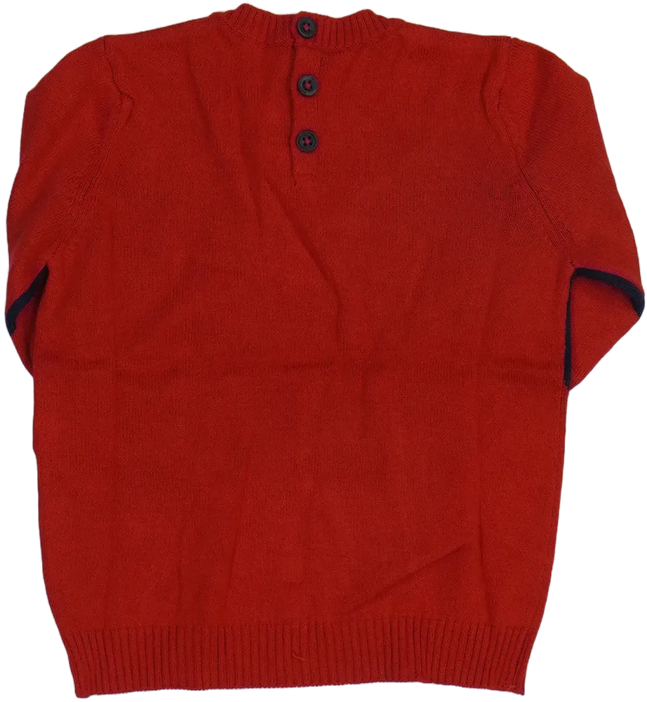 Piros Benetton Kötött pulcsi EU 80 / UK 9-12 hónap / US 12 hónap
