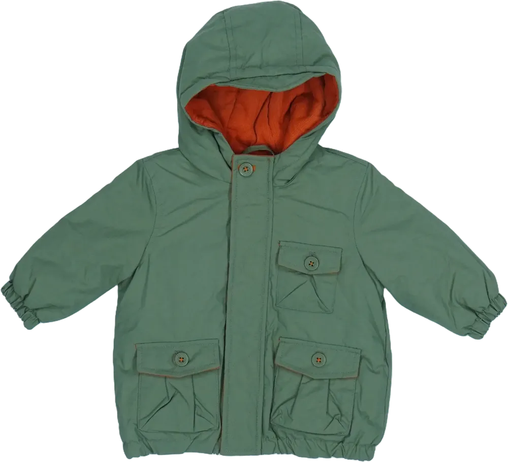 Zöld Benetton Átmeneti kabát EU 74 / UK 6-9 hónap / US 6-9 hónap