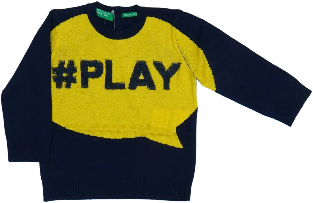 Sárga Benetton Kötött pulcsi EU 80 / UK 9-12 hónap / US 12 hónap