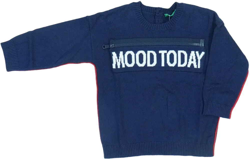 Kék Benetton Pulóver EU 86 / UK 12-18 hónap / US 18 hónap