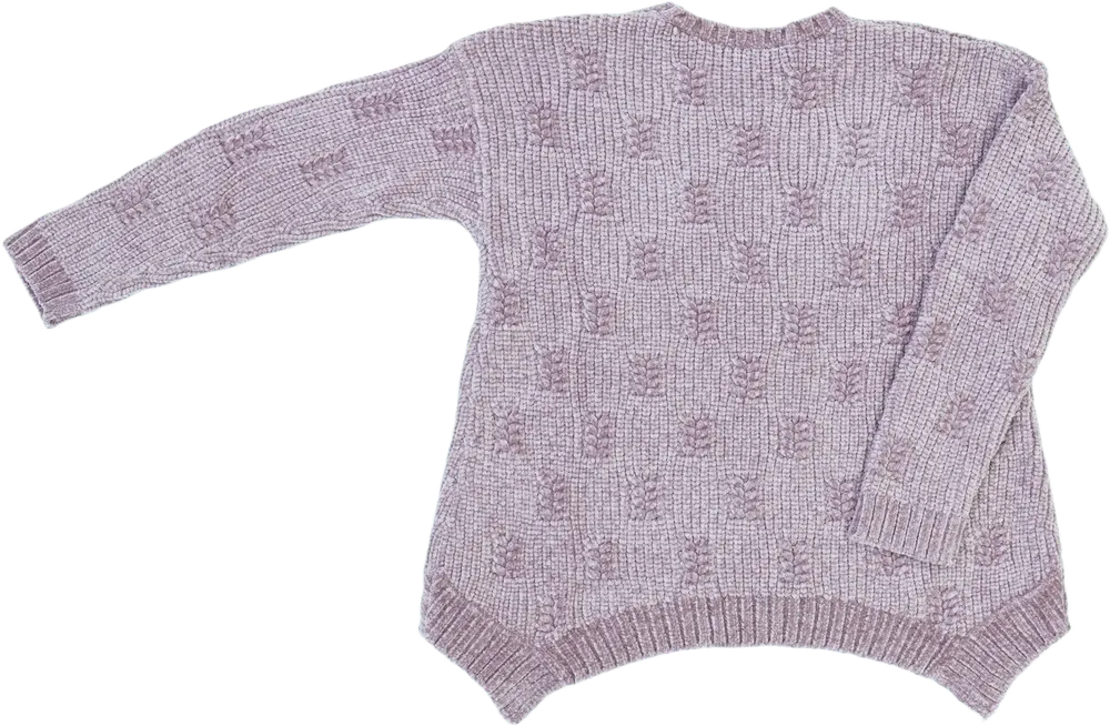 Lila Benetton Kötött pulcsi EU 128 / UK 8 év / US 8 év/M