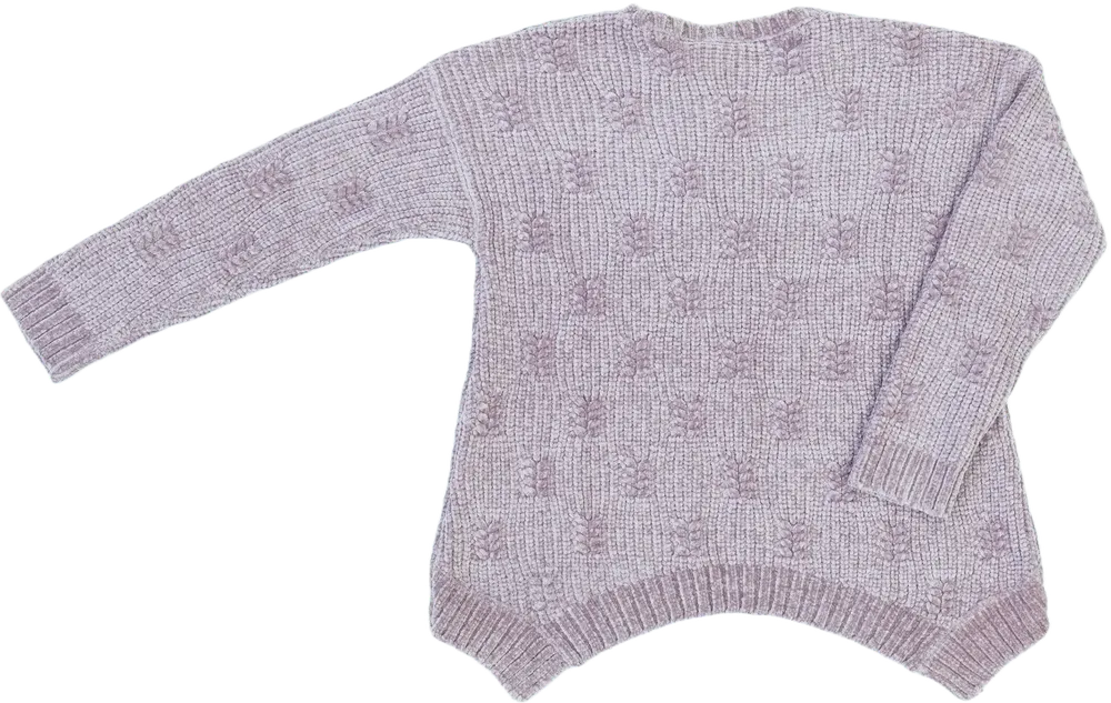 Lila Benetton Kötött pulcsi EU 122 / UK 7 év / US 7 év/M