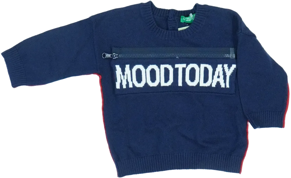 Kék Benetton Pulóver EU 62 / UK 0-3 hónap / US 0-3 hónap