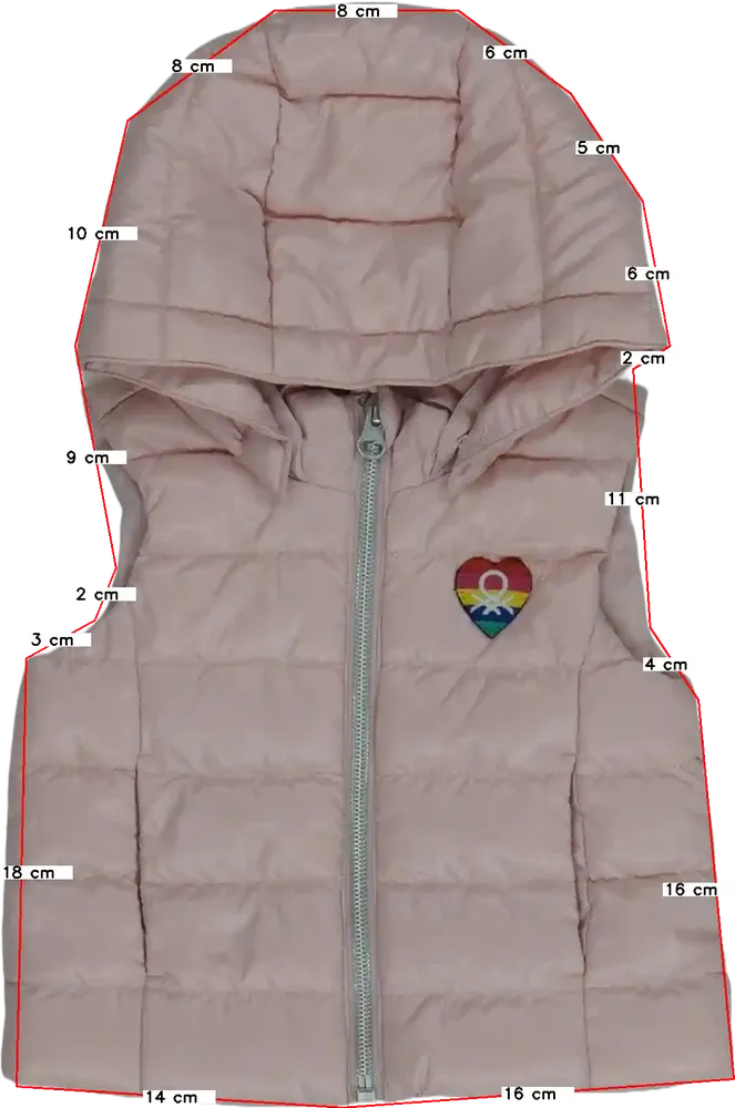 Rózsaszín Benetton Mellény EU 68 / UK 3-6 hónap / US 3-6 hónap