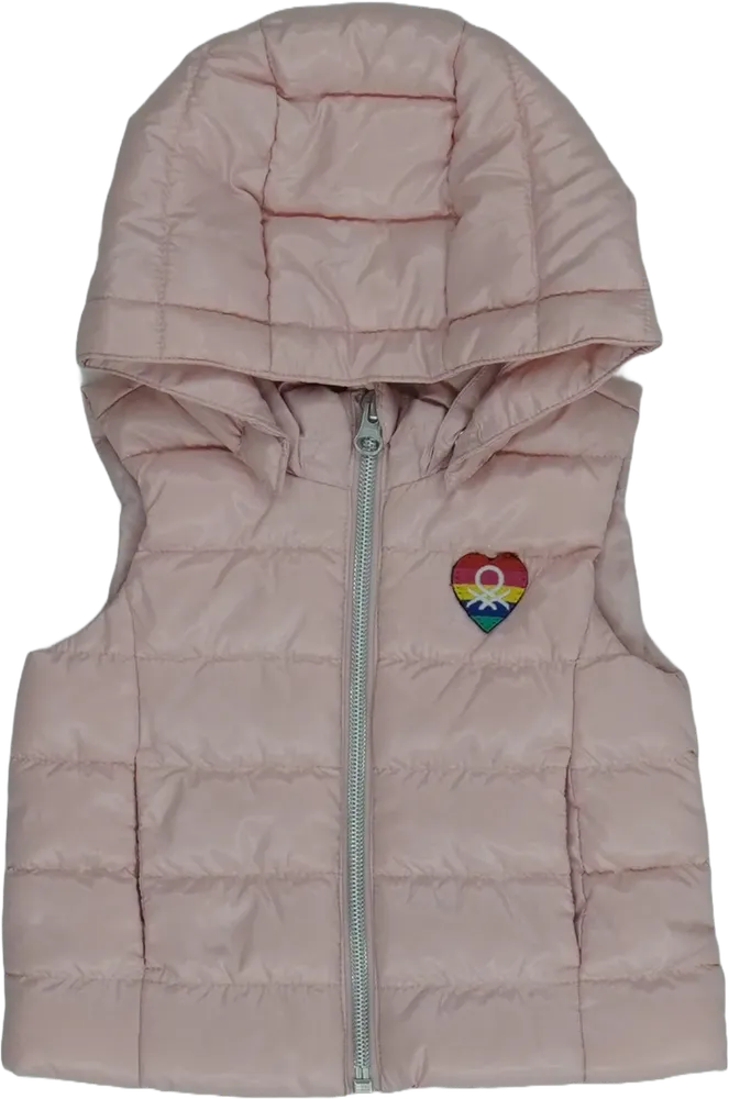 Rózsaszín Benetton Mellény EU 68 / UK 3-6 hónap / US 3-6 hónap