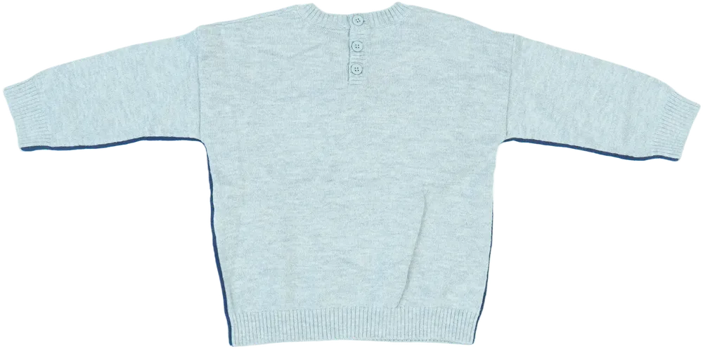 Szürke Benetton Pulóver EU 80 / UK 9-12 hónap / US 12 hónap