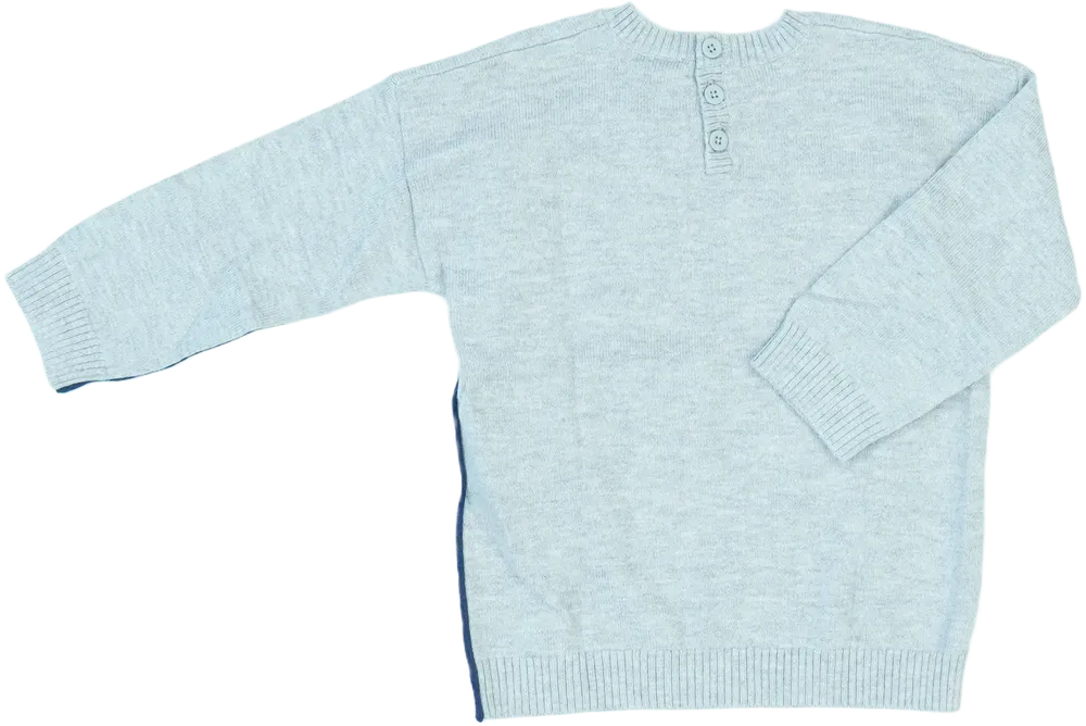 Szürke Benetton Pulóver EU 86 / UK 12-18 hónap / US 18 hónap