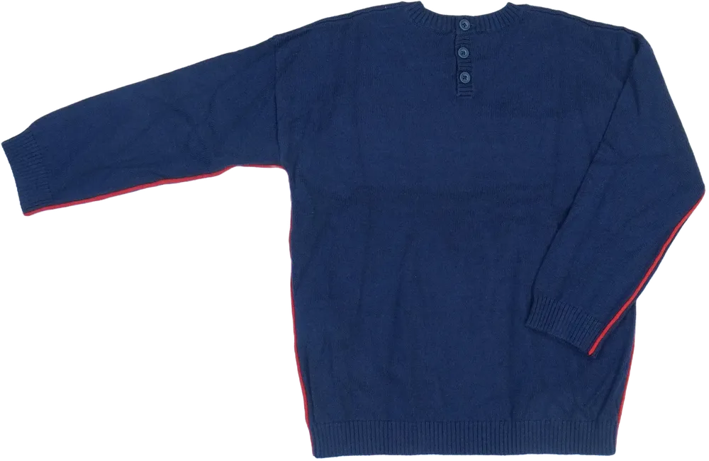 Kék Benetton Pulóver EU 98 / UK 3 év / US 3T