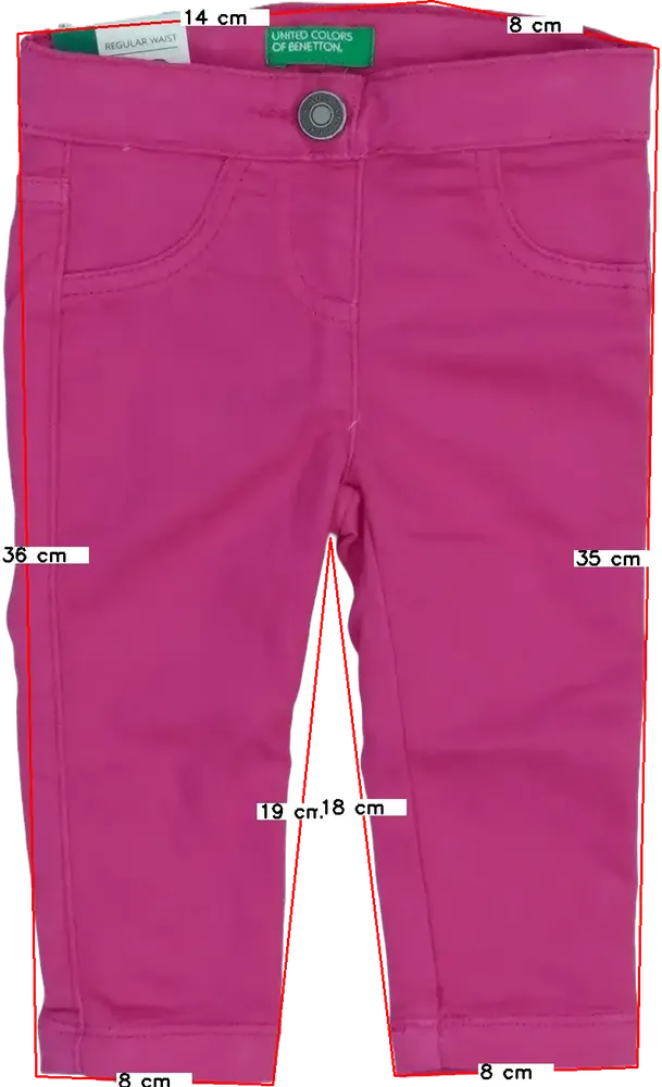Rózsaszín Benetton Leggings EU 74 / UK 6-9 hónap / US 6-9 hónap