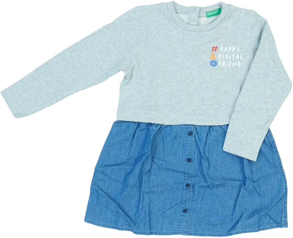 Kék Benetton Ruha EU 104 / UK 4 év / US 4T/XS