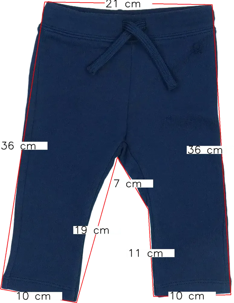 Kék Benetton Melegítőnadrág EU 74 / UK 6-9 hónap / US 6-9 hónap